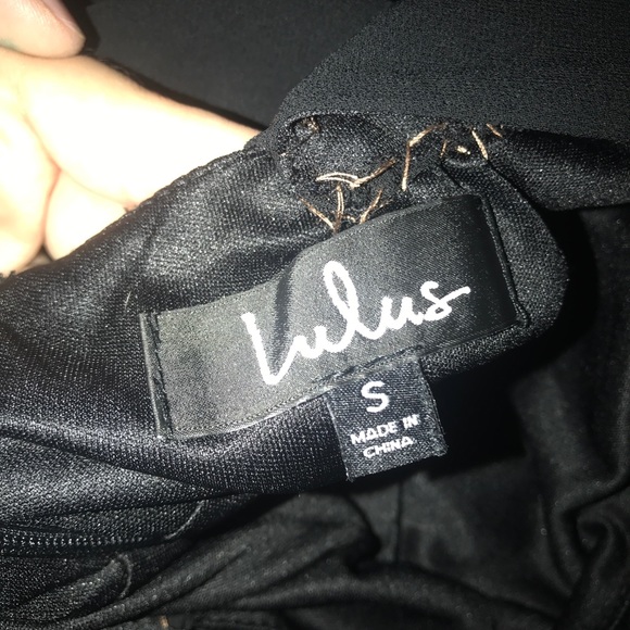 Black formal Lulus dress - Picture 3 of 4